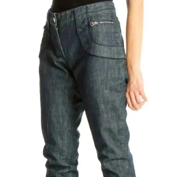 Stella McCartney for H&M Denim - Stella McCartney x H&M med wash ankle zip low rise Zipper Pocket Skinny Jeans  6